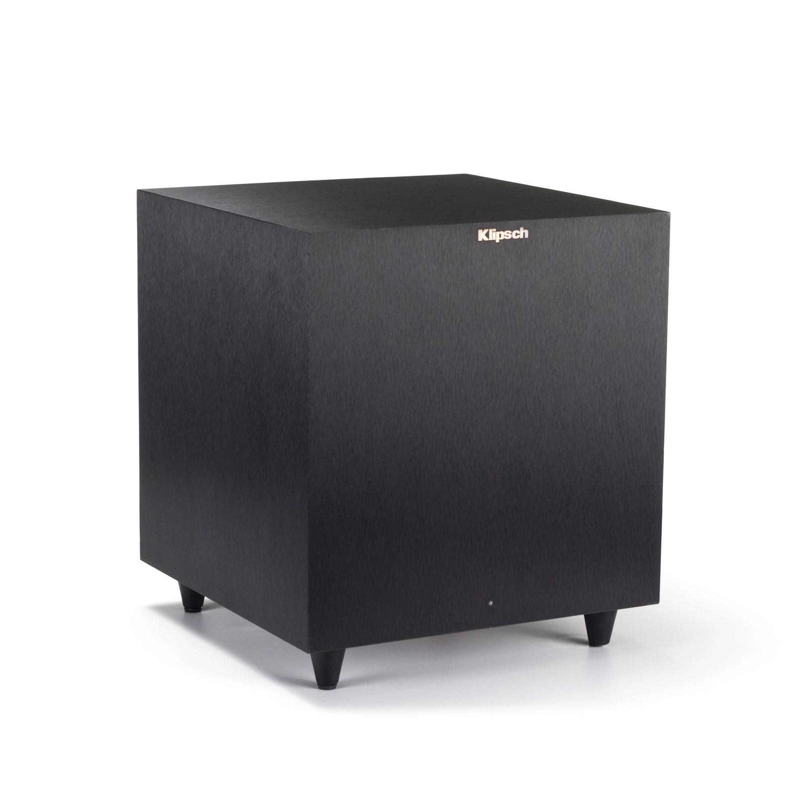 Klipsch R-8SW 8" Compact Subwoofer with All-Digital Amplifier (Brushed Black) - Brushed black